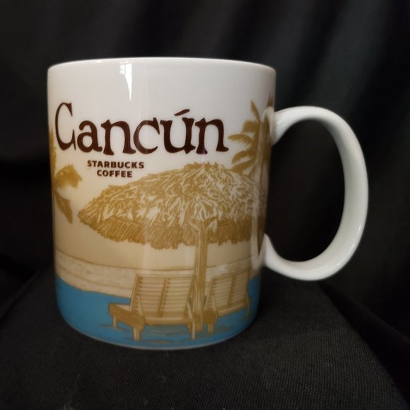 Cancun Starbucks Mug Icon Series 16oz Ceramic (New) - Picture 1 of 6
